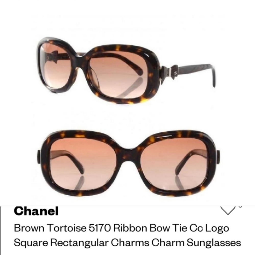Chanel Tortoise 5170 Ribbon bow tie Sunglasses